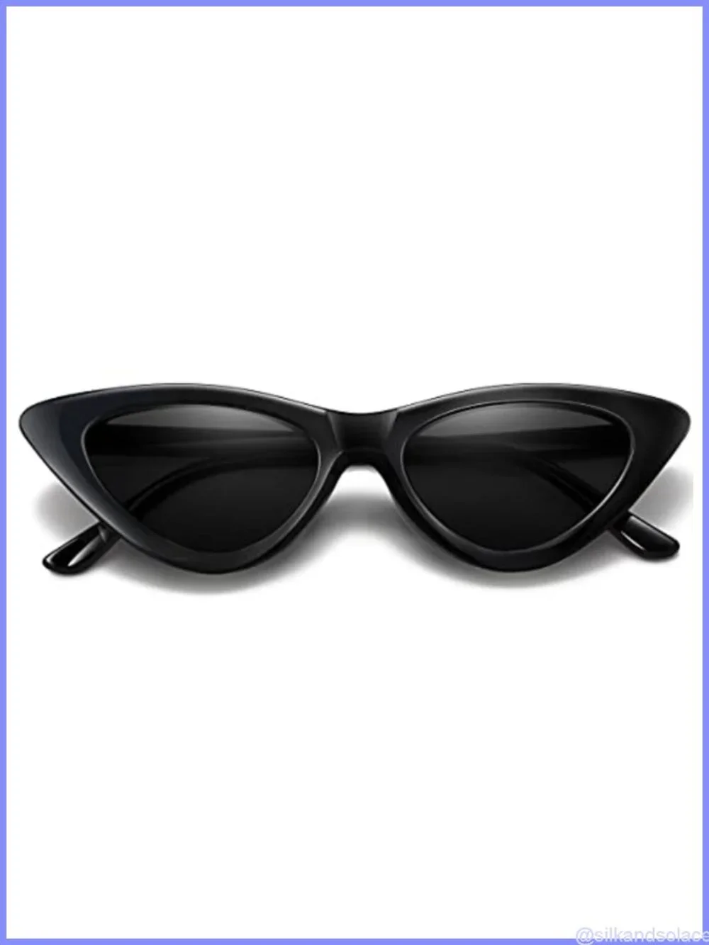 Vintage Cat Eye Sunglasses Retro Narrow Cateye UV400 Protection Sun Glasses